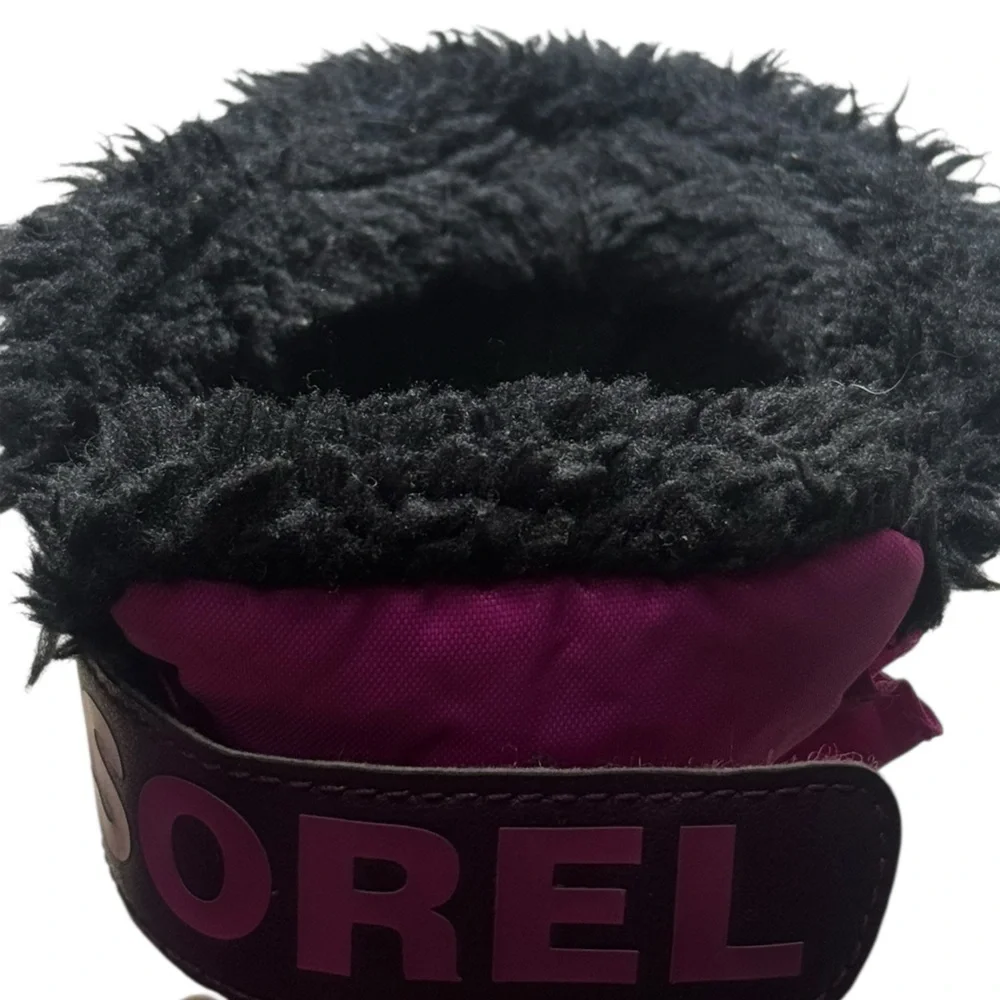 Sorel toddler Snow Commander Kids Snow Boot black/Groovy Pink US 5